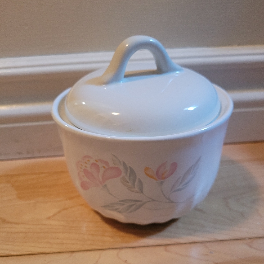 Corelle coordinates pink trio sugar bowl